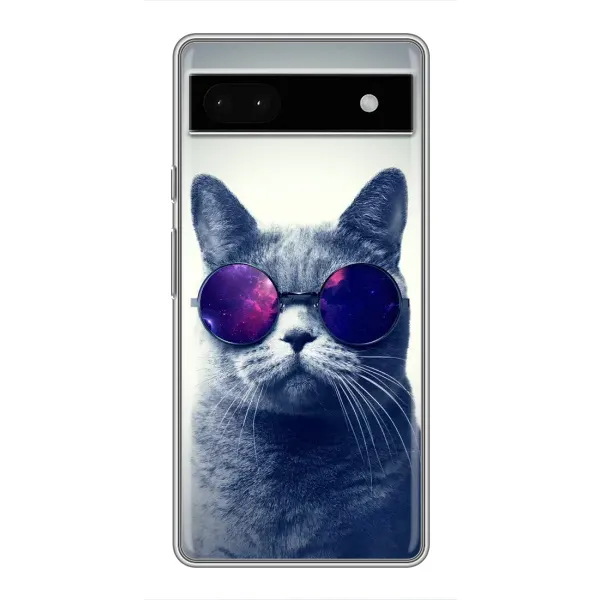 Чехол с принтом «Стильный кот» для Google Pixel 6a Чехол с принтом «Стильный кот» для Google Pixel 6a