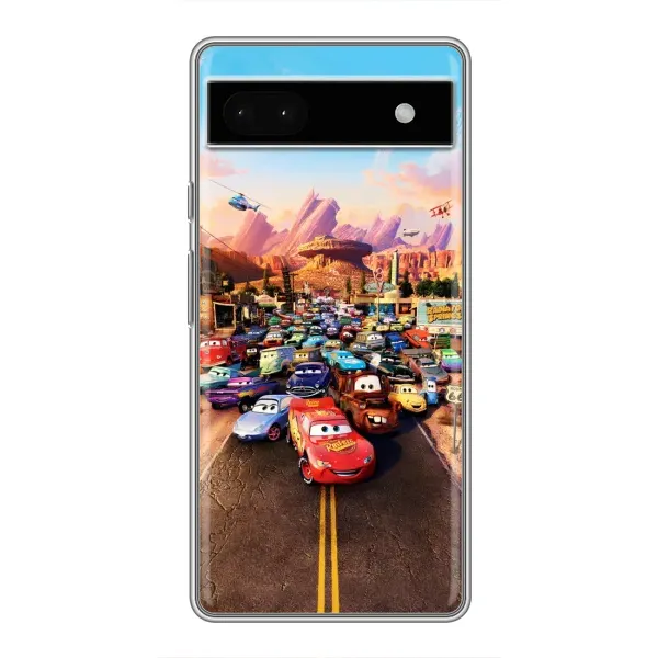 Чохол з принтом «Тачки на трасі» для Google Pixel 6a
