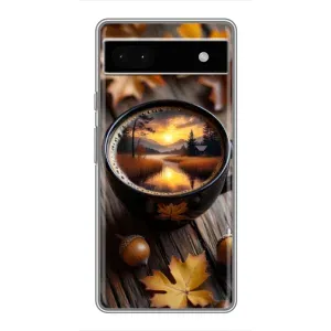 Чохол з принтом «Темна кава» для Google Pixel 6a
