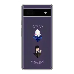 Чохли Венсдей на Google Pixel 6a Уенсдей (AlphaPrint) (Венздей і подруга)