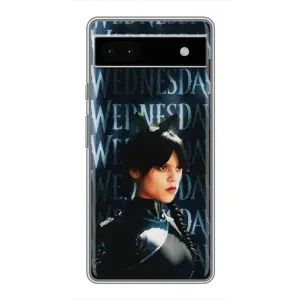 Чохли Венсдей на Google Pixel 6a Уенсдей (AlphaPrint) (Венздей кішка)