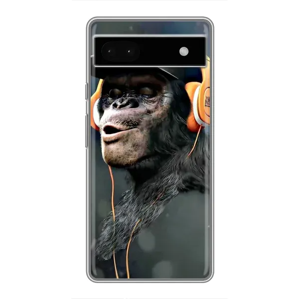 Чехол с принтом «В наушниках» для Google Pixel 6a