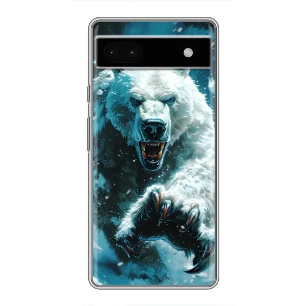 Чохол з принтом «Полярний ведмідь» для Google Pixel 6a Чохол з принтом «Полярний ведмідь» для Google Pixel 6a
