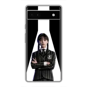 Чохли Венсдей на Google Pixel 6a Уенсдей (AlphaPrint) (W-Wednesday)