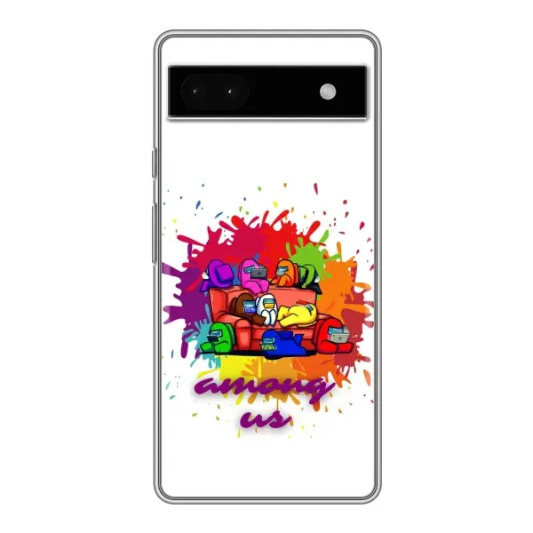 Чехол с принтом «Яркий АмонгАс» для Google Pixel 6a