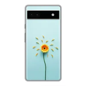 Чохли з квітами для Google Pixel 6a (VPrint) (Жовта квітка)