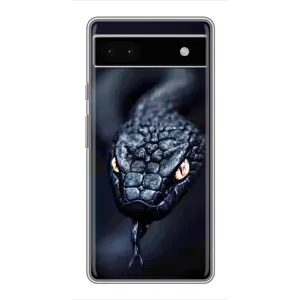 Чохол з принтом «Чорна змія» для Google Pixel 6a