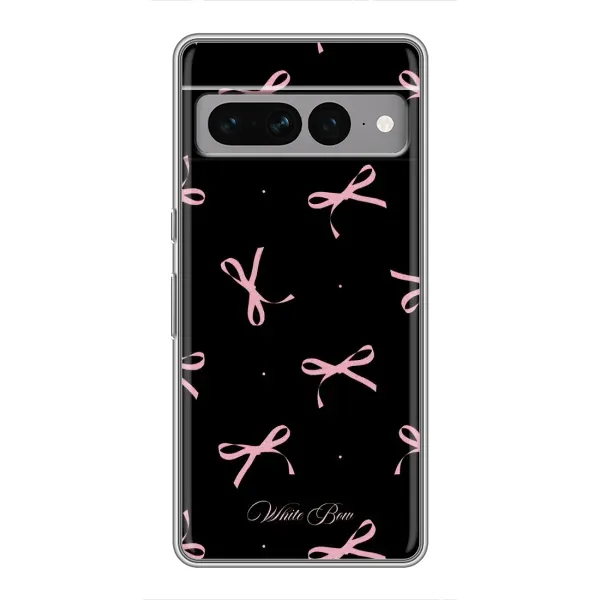 Чехол с принтом «Банты на черном» для Google Pixel 7 Pro