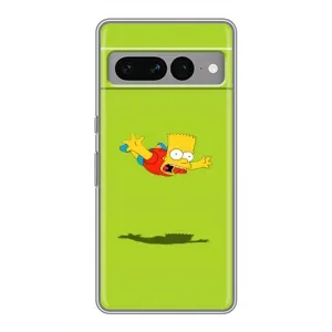 Чjхол з Сімпсонами для Google Pixel 7 Pro (VPrint) (Барт Сімпсон)