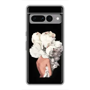 Чехлы (ART) Цветы на Google Pixel 7 Pro (VPrint) (Білі квіти)