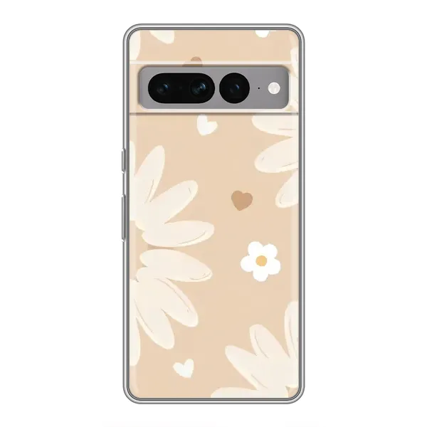 Чохол з принтом «Бежеві квіти» для Google Pixel 7 Pro Чохол з принтом «Бежеві квіти» для Google Pixel 7 Pro