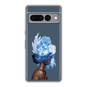 Чехлы (ART) Цветы на Google Pixel 7 Pro (VPrint) (Квіти на голові)