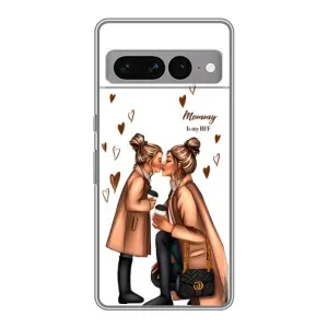 Чехол с печатью для Google Pixel 7 Pro - (Мама с ребенком) (AlphaPrint)