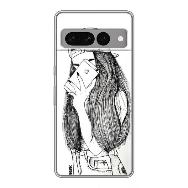 Чохол з принтом «Фото дівчини» для Google Pixel 7 Pro