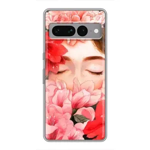 Чехлы (ART) Цветы на Google Pixel 7 Pro (VPrint) (Очі в квітах)