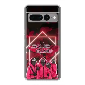 Чохол Гра в кальмара для Google Pixel 7 Pro (Охоронці Гра кальмара)
