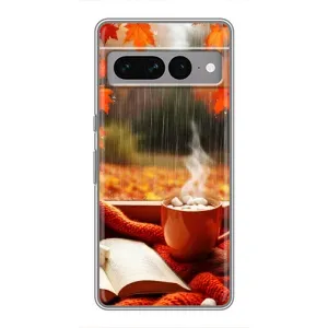 Чехол с принтом «Кофе и дождь» для Google Pixel 7 Pro