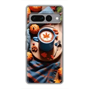 Чехол с принтом «Кофе и тыковки» для Google Pixel 7 Pro