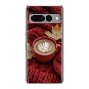 Чехол с принтом «Кофе на пледе» для Google Pixel 7 Pro