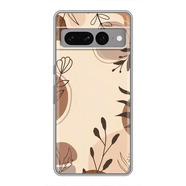 Чохол з принтом «Коричневі квіти» для Google Pixel 7 Pro Чохол з принтом «Коричневі квіти» для Google Pixel 7 Pro
