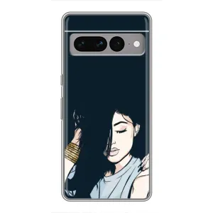 Чохол з принтом «Гарна дівчина» для Google Pixel 7 Pro