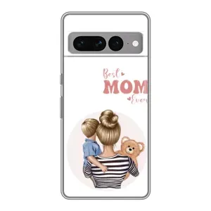 Чехол с принтом «Мама и сын» для Google Pixel 7 Pro