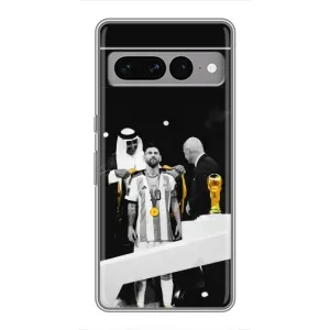 Чохли для Google Pixel 7 Pro (Leo чемпіон) (AlphaPrint) (Мессі коронований)