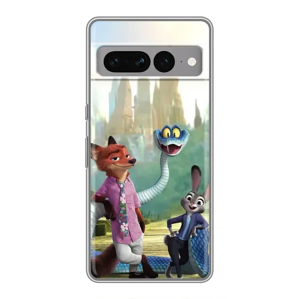 Чохол з принтом «Герої мультфільму Зоотрополіс» для Google Pixel 7 Pro Чохол з принтом «Герої мультфільму Зоотрополіс» для Google Pixel 7 Pro