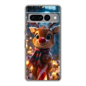 Чехол с принтом «Олень с шарфом» для Google Pixel 7 Pro