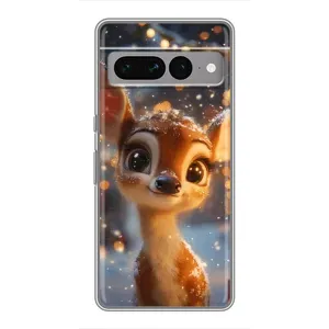 Чехол с принтом «Олененок среди гирлянд» для Google Pixel 7 Pro