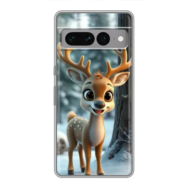 Чехол с принтом «Олененок в лесу» для Google Pixel 7 Pro Чехол с принтом «Олененок в лесу» для Google Pixel 7 Pro