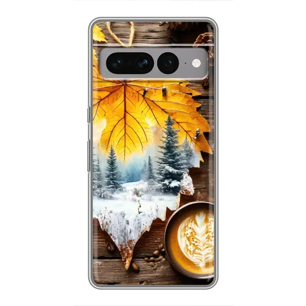 Чехол с принтом «Осенне-зимний кофе» для Google Pixel 7 Pro Чехол с принтом «Осенне-зимний кофе» для Google Pixel 7 Pro