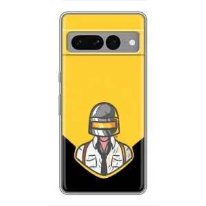 Чехол с принтом «Пабг в шлеме» для Google Pixel 7 Pro