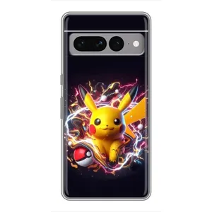 Чехол с принтом «Пикачу с мячом» для Google Pixel 7 Pro