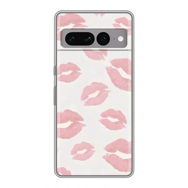 Чохол з принтом «Рожеві губи» для Google Pixel 7 Pro