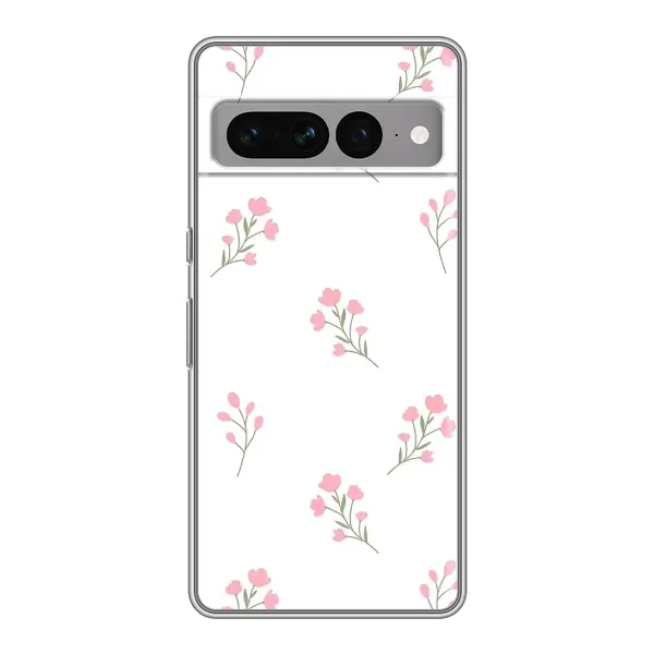 Чохол з принтом «Рожеві квіти» для Google Pixel 7 Pro