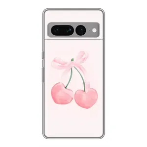 Чохол з принтом «Рожеві вишні» для Google Pixel 7 Pro