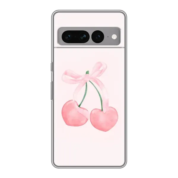 Чохол з принтом «Рожеві вишні» для Google Pixel 7 Pro