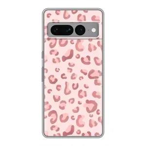 Чохол з принтом «Рожевий леопард» для Google Pixel 7 Pro