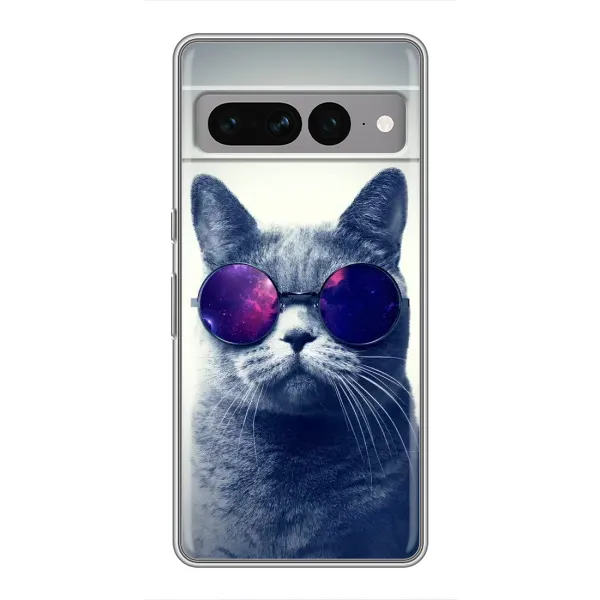 Чехол с принтом «Стильный кот» для Google Pixel 7 Pro Чехол с принтом «Стильный кот» для Google Pixel 7 Pro