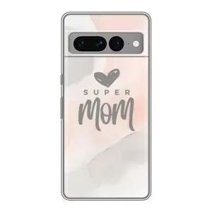 Чехол с принтом «Супер мама» для Google Pixel 7 Pro