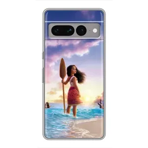 Чохол з мультфільмом Ваяна Google Pixel 7 Pro (Моана з веслом)