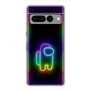 Чехол Амонг Ас для Google Pixel 7 Pro (AlphaPrint) (Яркий скин)