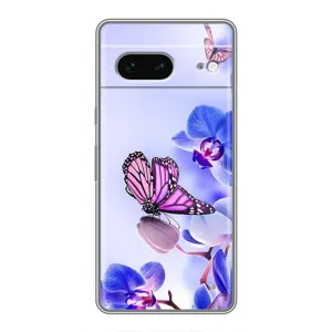 Чохли з квітами для Google Pixel 7 (VPrint) (Метелик на квітах)