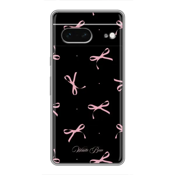 Чехол с принтом «Банты на черном» для Google Pixel 7 Чехол с принтом «Банты на черном» для Google Pixel 7
