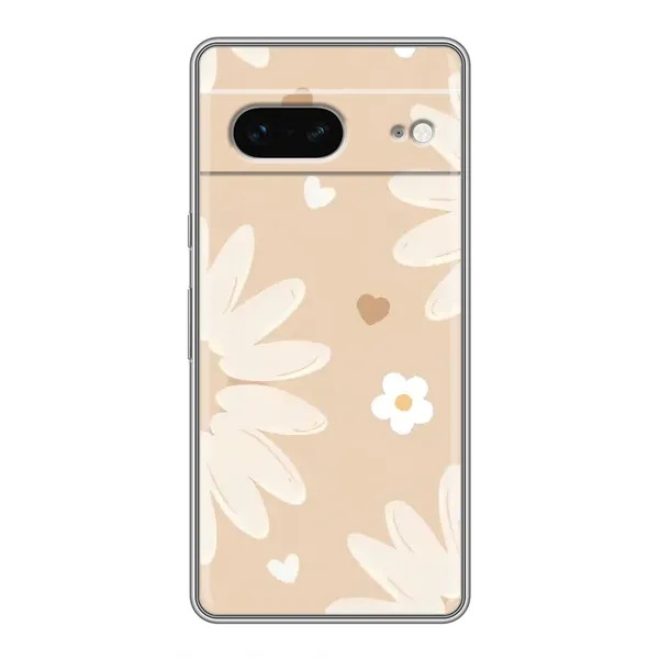 Чохол з принтом «Бежеві квіти» для Google Pixel 7 Чохол з принтом «Бежеві квіти» для Google Pixel 7