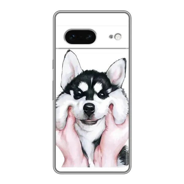 Чехол с принтом «Довольный Хаски» для Google Pixel 7
