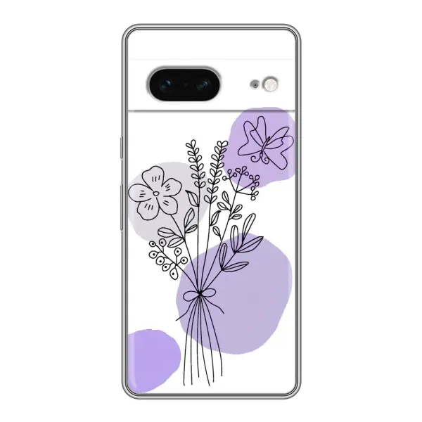 Чехол с принтом «Букет фиолетовая абстракция» для Google Pixel 7 Чехол с принтом «Букет фиолетовая абстракция» для Google Pixel 7