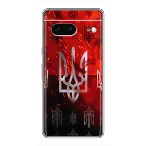 Украинские Чехлы для Google Pixel 7 с картинкой УПА (AlphaPrint) (ГЕРБ УПА)
