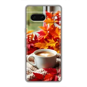 Чохол з унікальним дизайном 'Осінь з кавою' для Google Pixel 7